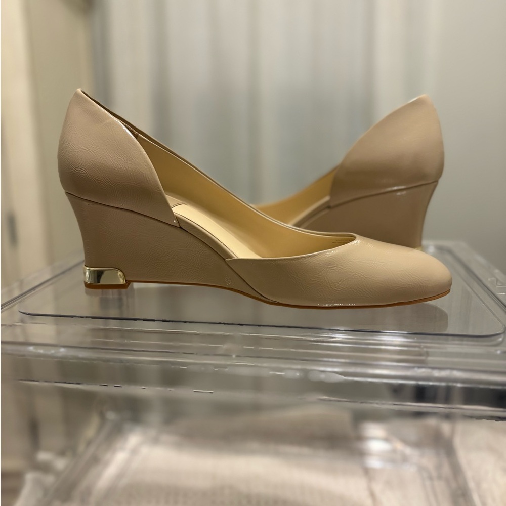 Alex Marie Nude Wedge Heels